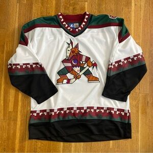 Phoenix Coyotes Jersey Men's XL White Vintage Starter 90s NHL Hockey Blank